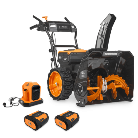 Аккумуляторный снегоуборщик VILLARTEC WA 6261 Set Аккумуляторный снегоуборщик VILLARTEC WA 6261 Set