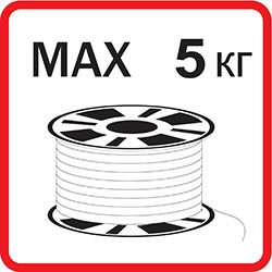 Максимальная масса катушки
